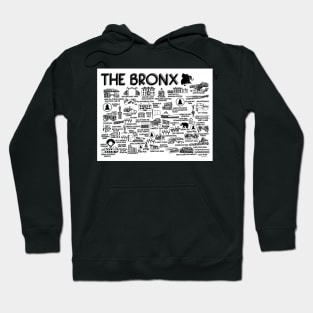 The Bronx Map Art Hoodie